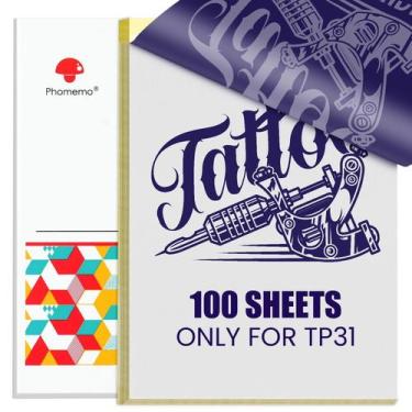 Imagem de Papel de transferência de tatuagem Phomemo TP31 para impressora TP31 1