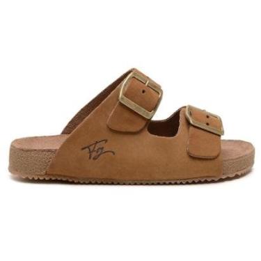 Imagem de 089GRF-Papete Sandalia em Couro netuno Tiras sola Anatômica Cor:;Tamanho:42;Genero:Masculino-Masculino