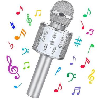 Imagem de Microfone The Voice Portatil Karaoke Bluetooth Caixa De Som Auto Falan