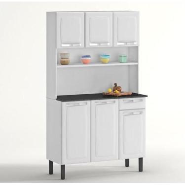 Imagem de Armário de Cozinha Itatiaia Rose em Aço 6 Portas 1Gaveta Br