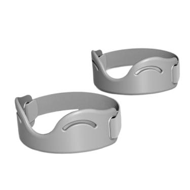 Imagem de Kokiya 2 peças de cinta de patela para joelho, cintas de patela para fitness, suporte de joelho para corrida, proteção para futebol, vôlei, idosos, Padrões de Buracos Cinzas