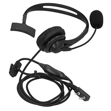 Imagem de QANYEGN Headset de rádio de duas vias, Over Head fowent com microfone, K Headie Walkie Talkie para atividades ao ar livre, trabalho