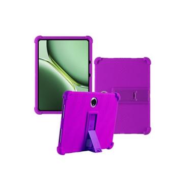 Imagem de Capa para tablet Oneplus Pad 2/Pad Pro 30.7 cm 2024 novo tablet PC Android 14 - silicone macio à prova de choque leve, suporte de borracha protetora, adequado para crianças, suporte ajustável para