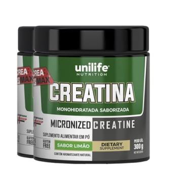 Imagem de Kit 2 Creatina Monohidratada Unilife Limão 300g