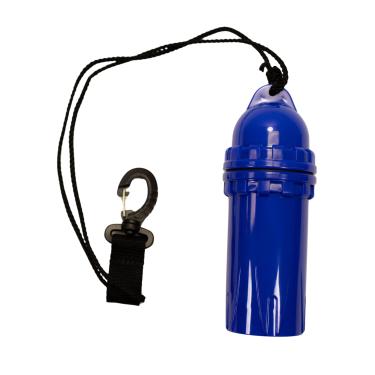 Imagem de Scuba Choice Caixa seca cilíndrica com clipe – armazenamento à prova d'água para óculos de sol, telefones e chaves – ideal para mergulho e snorkeling – azul (12,8 cm x 5,3 cm)