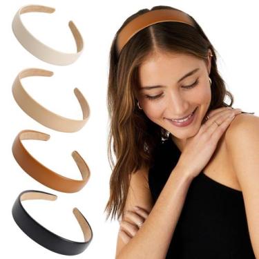 Imagem de Bandanas de couro WOVOWOVO para mulheres, poliuretano macio antiderrap
