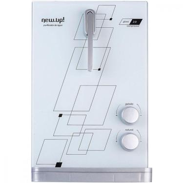 Imagem de Purificador de Água Compressor Refrigerado Glass 2.0 de Mesa ou Suspenso Branco New.Up 127v