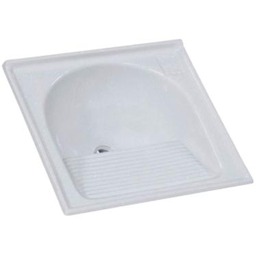 Imagem de Tanque Granitado Sintético Simples N°1 com 60x60cm Branco - 500307 - A.J.RORATO