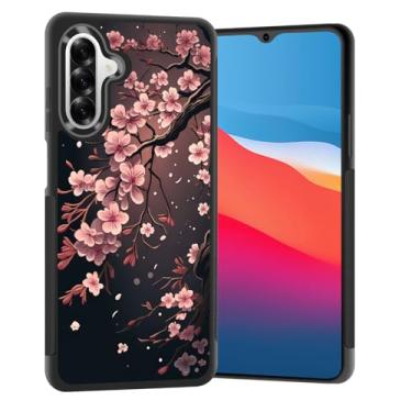 Imagem de Vobber Capa para Galaxy A17 5G, capa protetora fina com arquitetura antiarranhões TPU à prova de choque para Samsung Galaxy A17 5G 6,7 polegadas 2025, árvore de flor de cerejeira