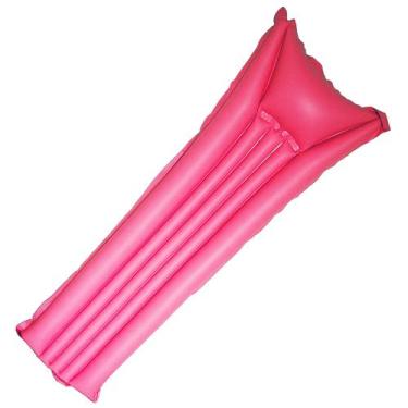 Imagem de Boia Colchão Inflável Praia Piscina 183x69cm Gigante Grande - Rosa - L