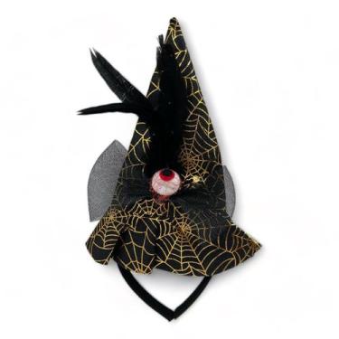 Imagem de Tiara De Bruxa Estilo Halloween Para Festas Fantasia - RPires, Modelo 