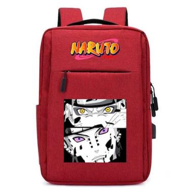Imagem de Mochila USB Anime Ninja Infantil Estilo Desenho Estampa DTF com Espaço