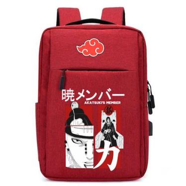 Imagem de Mochila USB Anime Ninja Infantil Estilo Desenho Estampa DTF com Espaço