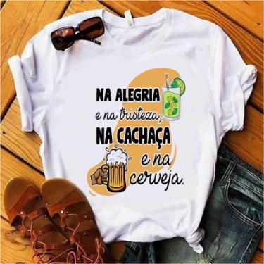 Imagem de Blusa T-shirt Camiseta Feminina Estampada -Frases Casal- Várias Estamp