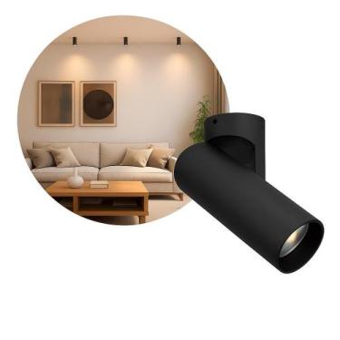 Imagem de Spot LED de Sobrepor Rubik 10W 3000K Preto Orientável IRC97 Opus ST326