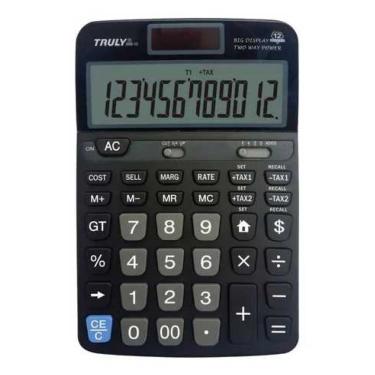 Imagem de CALCULADORA DE MESA 12 DIG 968-12 TRULLY