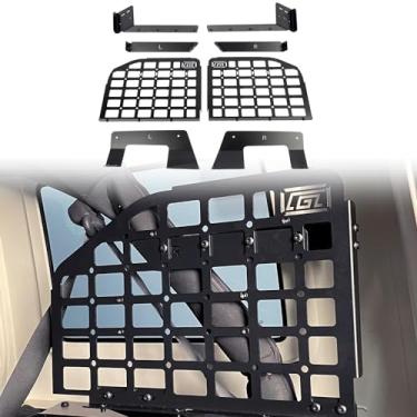 Imagem de Para Jeep Wrangler 4dr 2007-2017 Molle painel de armazenamento de janela sistema painel de armazenamento traseiro porta-malas janela lateral pendurado Molle organizadores painéis acessórios de carro