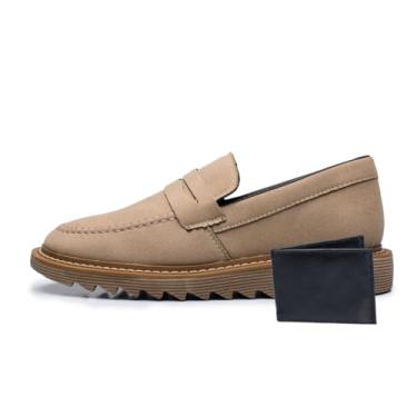 Imagem de ThézB Sapato Social Oxford Masculino em Couro Sintético, Sola Tratorada, Estilo Brogue, Marrom, com Carteira, para Festa e Casamento (Capuccino Ambar, BR, Adulto, Numérico, 41)