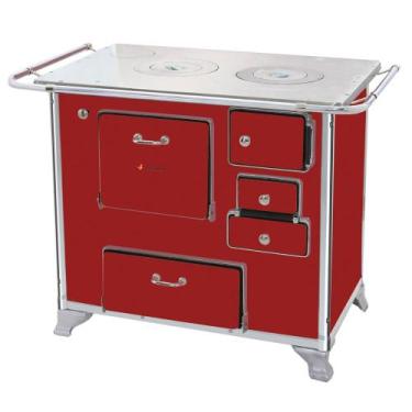 Imagem de Fogão a Lenha Venâncio 02 Gabinete Vermelho Intenso FL2GCX-28981