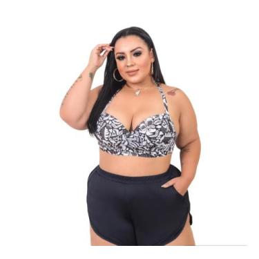 Imagem de Biquini + Short com Bolso -Plus Size- Conjunto - Ousadia Lingerie E Mo