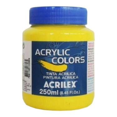 Imagem de Tinta Acrylic Colors 250ml G1 323-amarelo Acrilex, 323 - AMARELO LIMAO