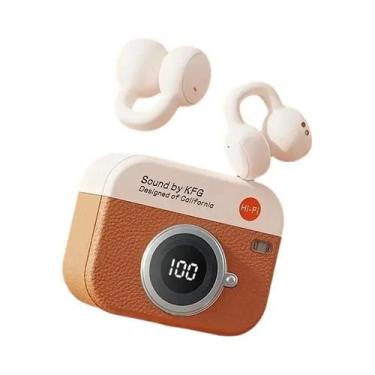 Imagem de Fones De Ouvido Bluetooth Sem Fio Estilo Câmera Retrô Q86, Earbuds Est