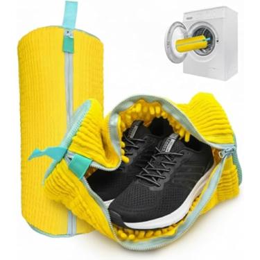 Imagem de Saco Protetor para Lavar Tênis e Sapatos na Máquina | Redinha de Lavagem com Proteção 360° | Capa de Zíper para Calçados, Tênis Esportivos e Roupas Delicadas | Anti-Risco e Anti-Deformação