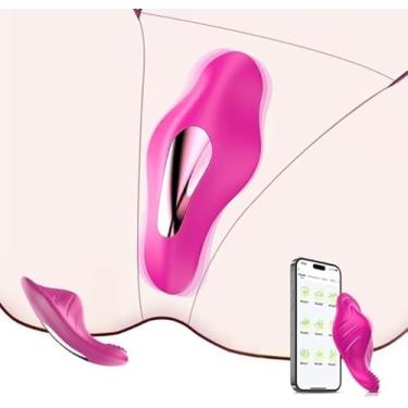 Imagem de 9 Modos Viboators Brinquedos, Vibradores para Mulheres Hoje Adulto Silencioso, APP Controle Remoto Vibradores para Mulheres Encontro Noite Calcinhas Vibrar Controlador para Ela 10191204 (Rosa)