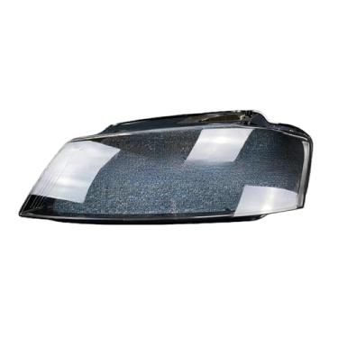 Imagem de Compatível com audi a3 8p s3 rs3 2008 2009 2010 2011 2012 tampa da lente do farol dianteiro do carro vidro escudo automático farol abajur transparente(1pcs Left)