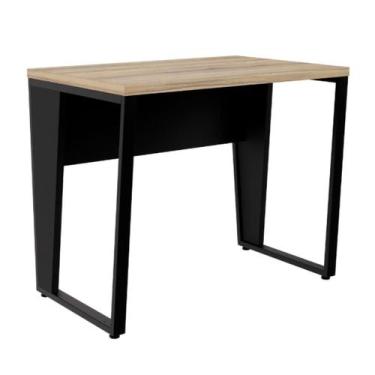 Imagem de Mesa de Escritório 135x60 Reta Industrial Compacta Tampo de 30mm - RES