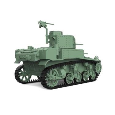 Imagem de MRY-SFW Kit de modelo militar ferroviário escala HO US M3 Stuart Tanque leve