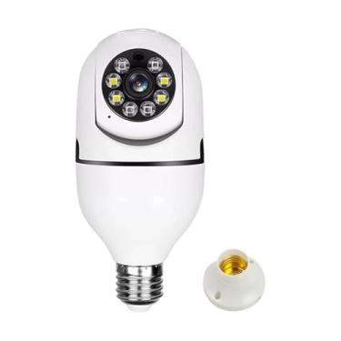 Imagem de Câmera Lâmpada Wi-Fi Full HD E27 com Visão Noturna e Áudio Bidirecional, Ideal para Segurança Residencial