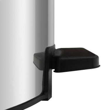 Imagem de Lixeira Loop Aço Inox Polido Balde Interno e Pedal 12 Litros - Tramontina 94547/012