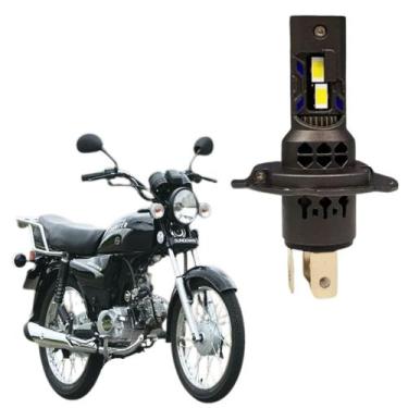 Imagem de Lâmpada de Led H4 Farol Alto e Baixo Luz Automotiva Moto Sundown Volta