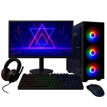 Imagem de PC Gamer Completo I7 16GB SSD 480GB Geforce 4GB Monitor 23" - Mrp Info