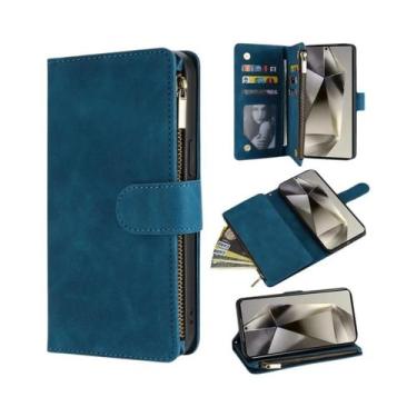 Imagem de Capa De Couro Para Samsung Galaxy S24 Ultra S23 FE S22 plus A14 A15 A5