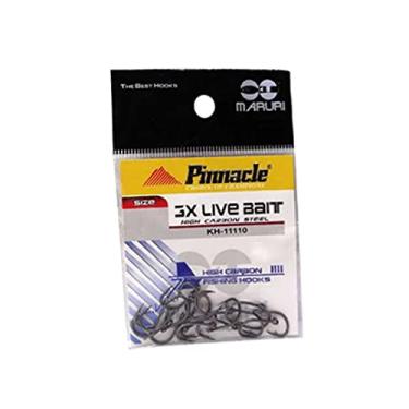 Imagem de Anzol de Pesca Maruri Pinnacle 3X Live Bait Aço Carbono N° 3/0-10 peças