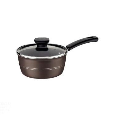 Imagem de Panela Tramontina Sicília em Alumínio com Revestimento Interno e Externo em Antiaderente Starflon Excellent Avelã 16 cm 1,3 L Tramontina