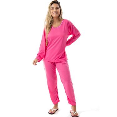 Imagem de Pijama Confort Longo em Malha Suave Lisa | 177