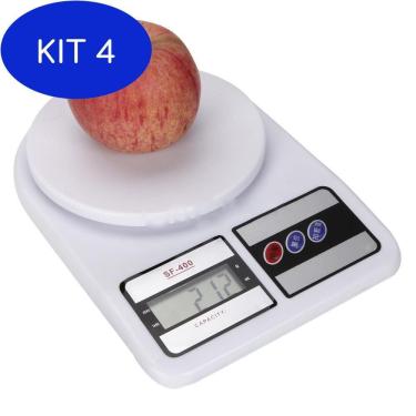 Imagem de Kit 4 Balança Digital De Precisão 1g À 7kg 10kg Cozinha
