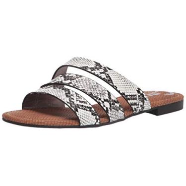 Imagem de Circus NY by Sam Edelman Sandália feminina Briella Slide, Cobra preta e branca, 34
