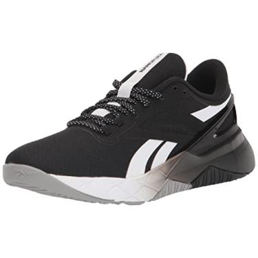 Imagem de Reebok Tênis feminino Nanoflex Tr Cross Trainer, Preto/branco/cinza puro, 5.5