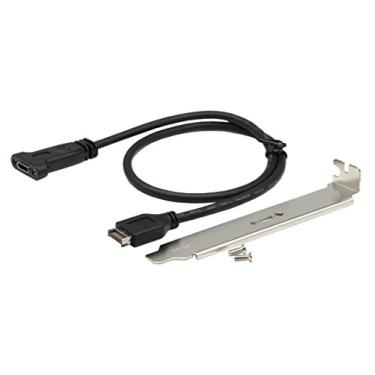 Imagem de CGTime (50 cm) Cabo de extensão USB 3.1 para USB-C tipo C fêmea com parafuso de montagem no painel