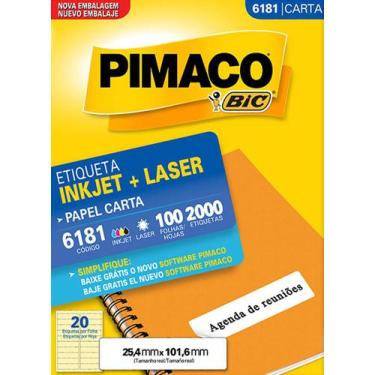 Imagem de Etiqueta Ink-Jet Laser 6181 - Pimaco