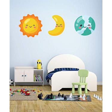 Imagem de Adesivo Decorativo Sol, Lua e Terra 165cm x 50cm