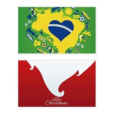 Imagem de Pedido em forma de coração Mapas do Brasil Feriado, Feliz Natal, Cartão de parabéns Mensagem de Natal