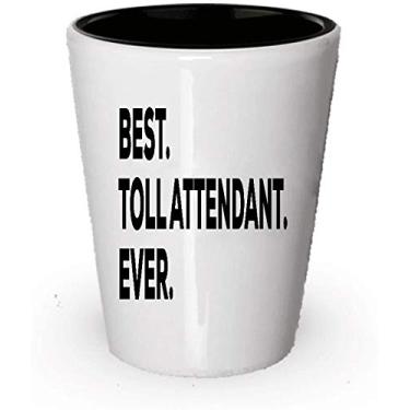 Imagem de Copo de shot Best Toll Attendant Ever – presente para atendentes de pedagens- abaixo de $20 ou adicionar ao conjunto de caixas de presente – ideia divertida e legal – para agradecimento obrigado aposentadoria quando sair (6)