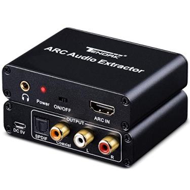 Imagem de Tendak 1X2 4K HDMI Splitter com HDMI Audio Extractor + Optical and R/L Audio Output Powered Splitter 1 em 2 Out Distribuidor de sinal Suporte 3D para PS4 Xbox One DVD Blu-ray Player HD TV projetor