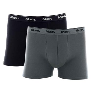 Imagem de Kit Cueca Boxer Mash 2 Peças Masculina Algodão Elástico