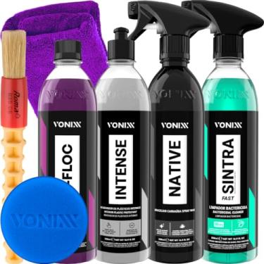 Imagem de KIT VONIXX INICIANTE SHAMPOO V-FLOC CERA NATIVE SINTRA FAST INTENSE 500 ML